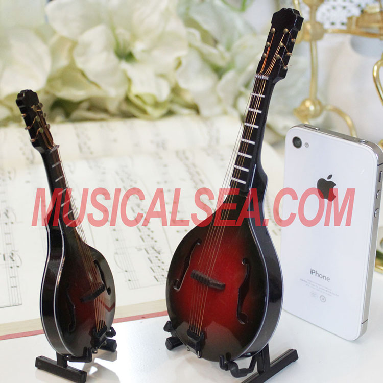 Miniature mandolin wooden handicrafts
